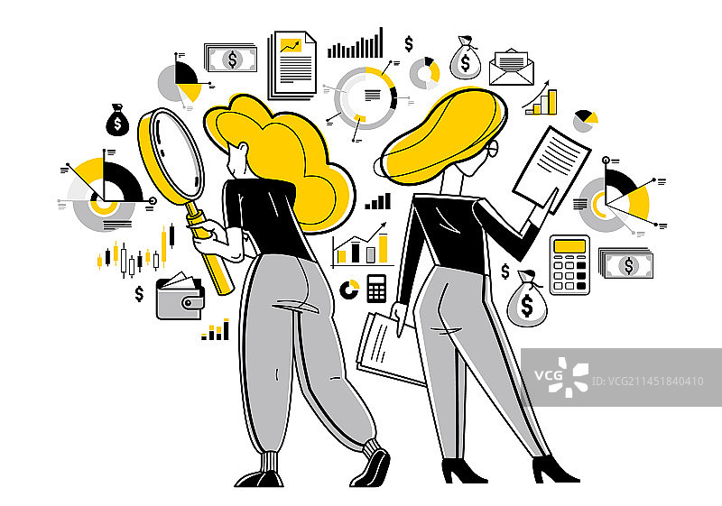 金融分析团队大纲图片素材