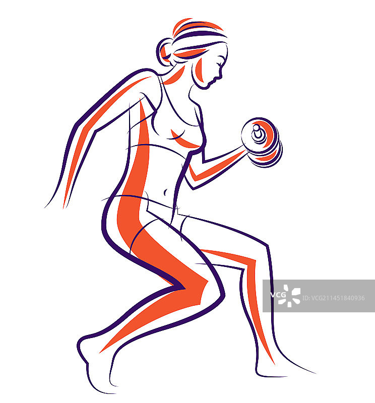 身材健美的年轻女人图片素材