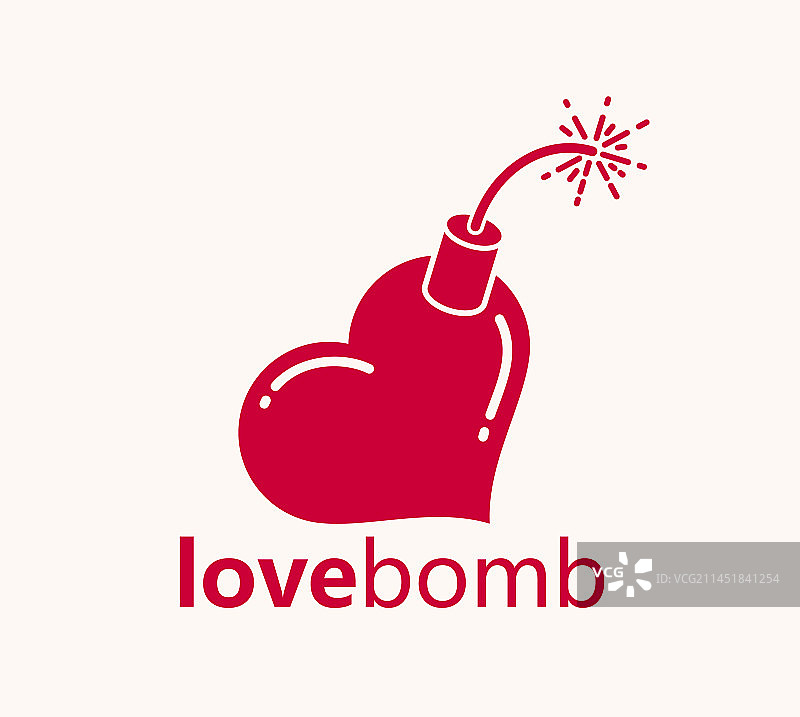 心形炸弹图标或标志图片素材