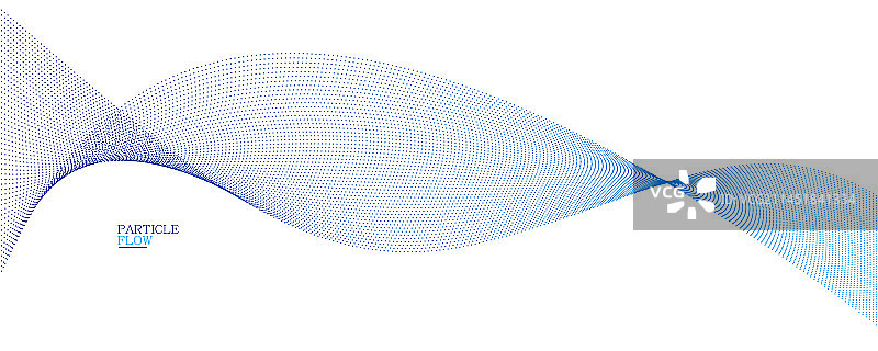 蓝色大气粒子流设计抽象背景图片素材