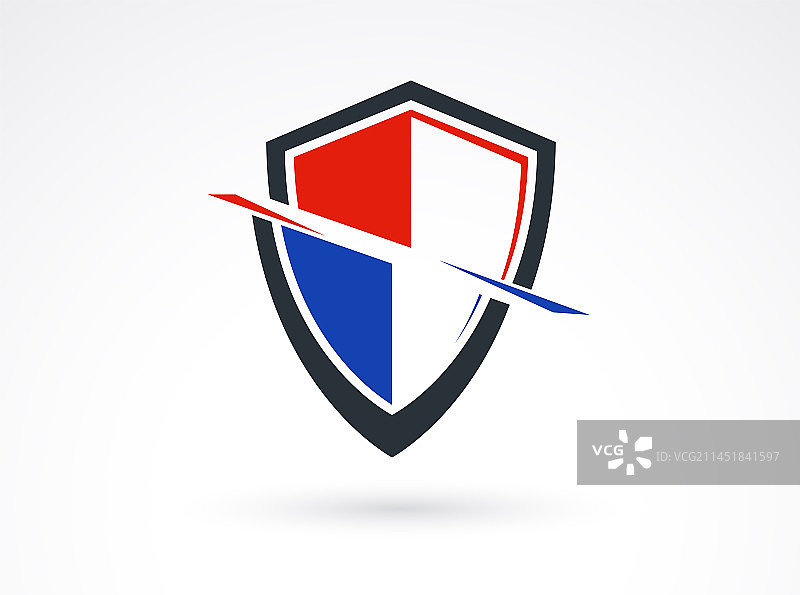 经典弹药切割盾牌符号图片素材