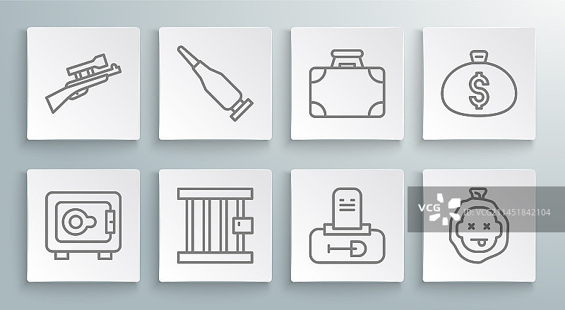 安全子弹监狱窗户坟墓线条图片素材