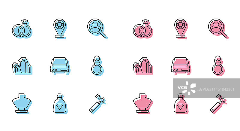 人体模型上的项链和宝石包线条设计图片素材