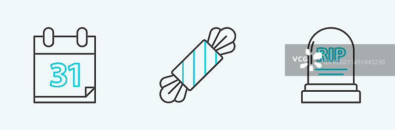 万圣节墓碑日历图片素材