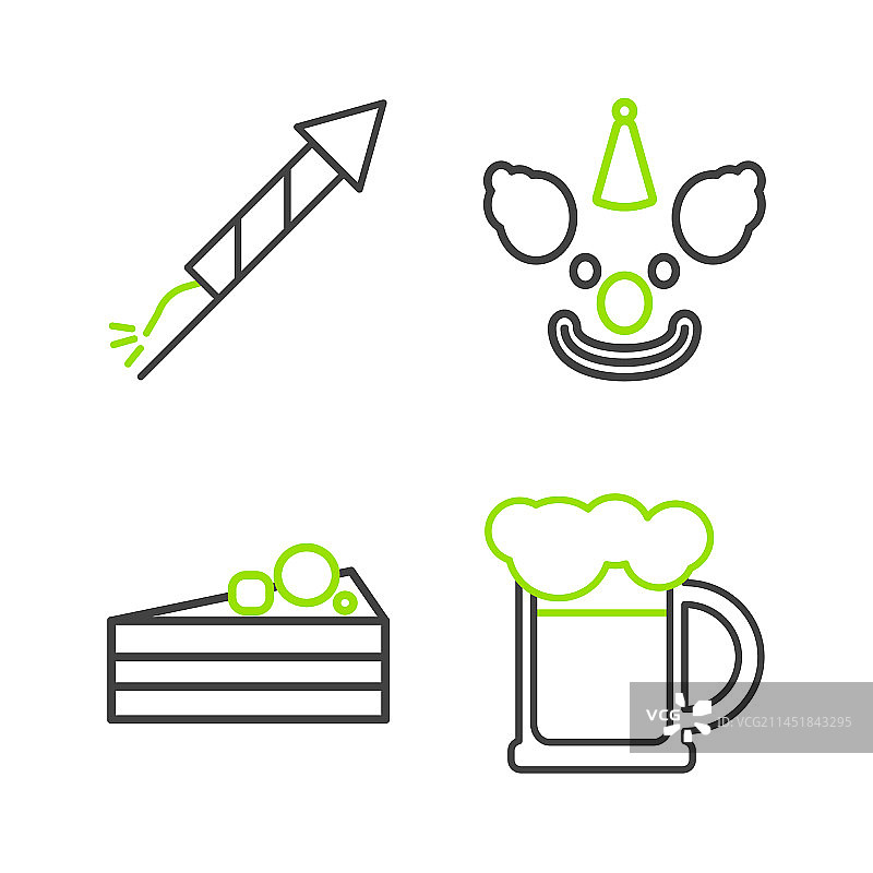 木制啤酒杯蛋糕小丑头像素材图片素材