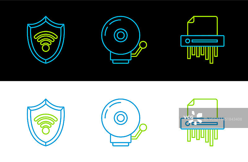 碎纸机保密盾牌图片素材