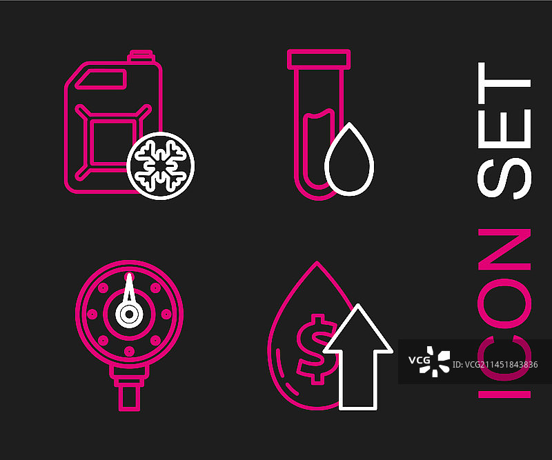 油价上涨汽车油表线条图案图片素材