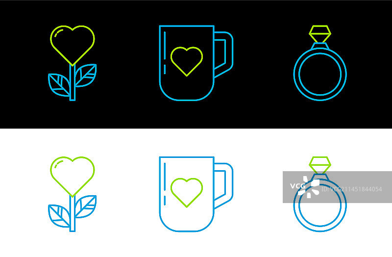 心形订婚钻戒banner图片素材