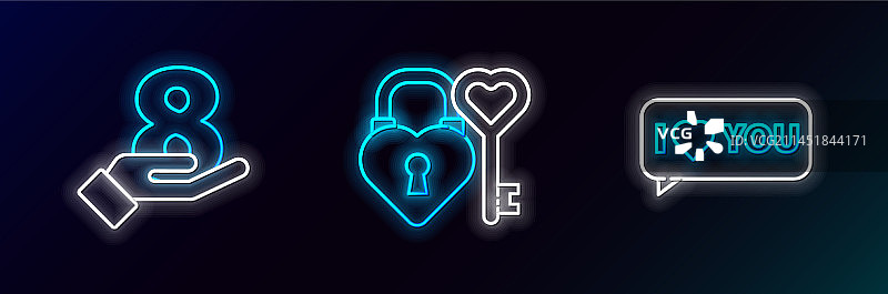 三八妇女节“我爱你”对话气泡图片素材