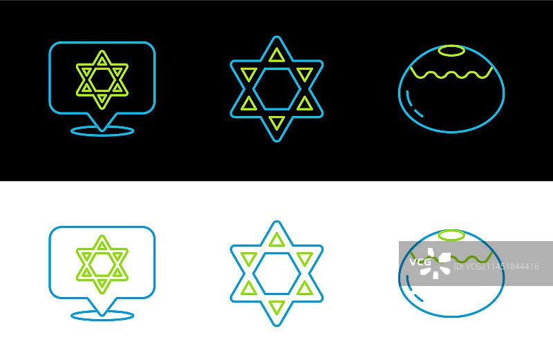 犹太甜点大卫之星图片素材