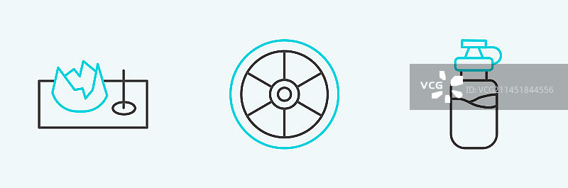 水壶和自行车图片素材