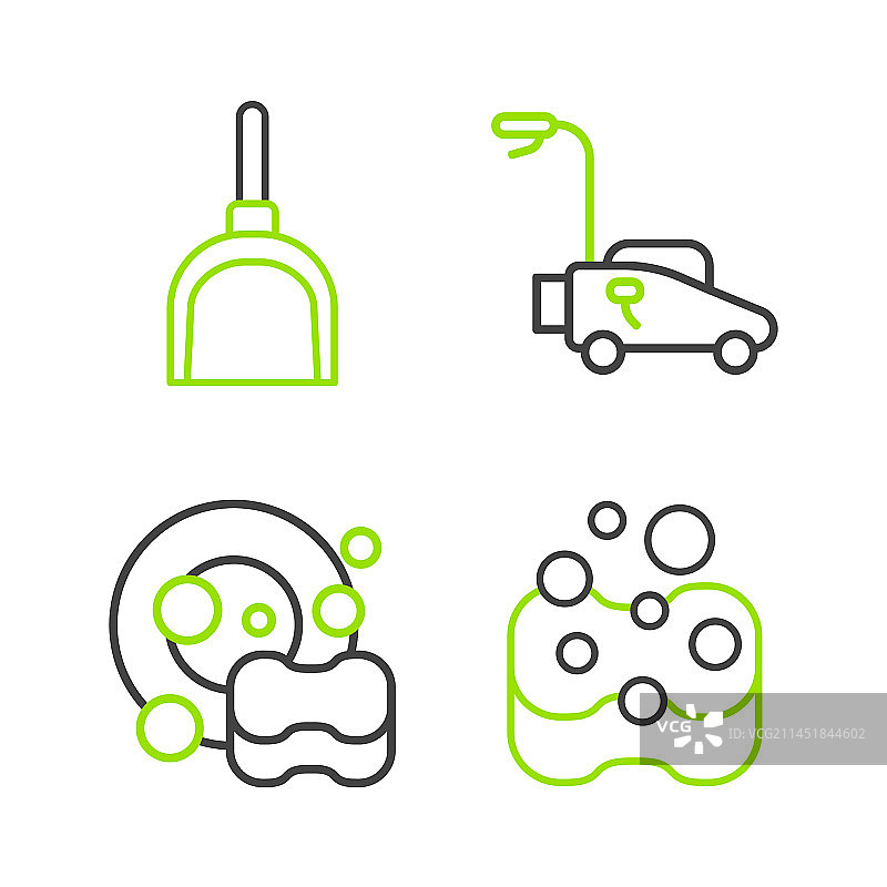 海绵洗碗机割草机设计素材图片素材