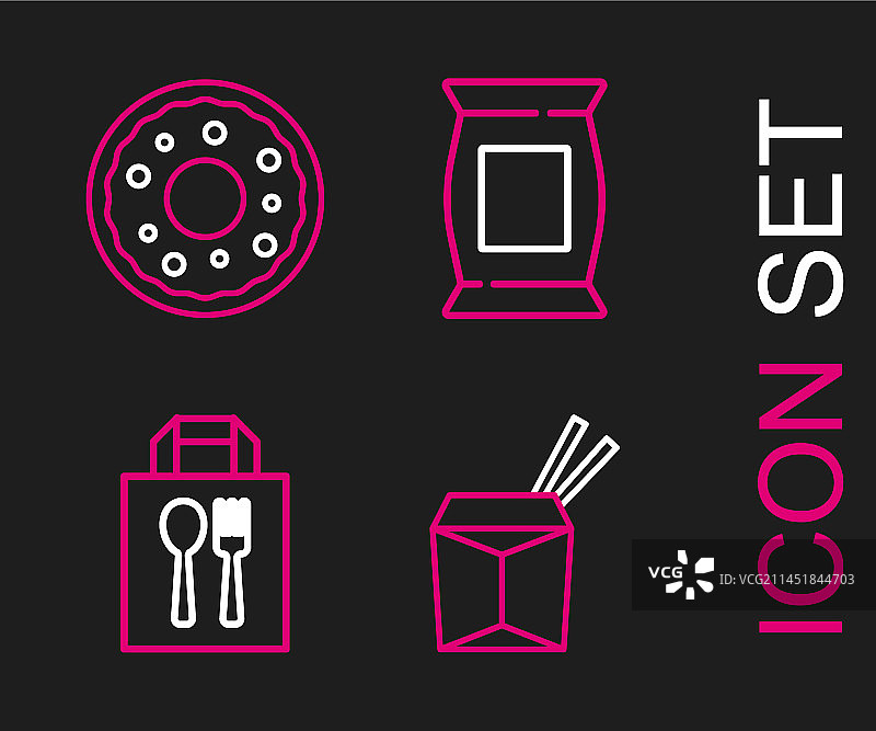 在线亚洲面条和筷子图片素材