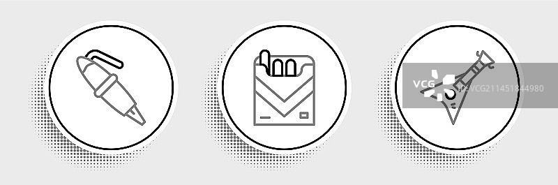 电贝斯钢笔笔尖图标图片素材