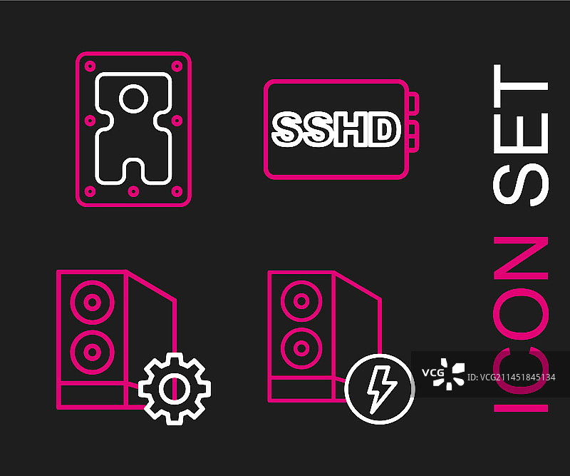 电脑SSHD卡和硬盘外壳图片素材