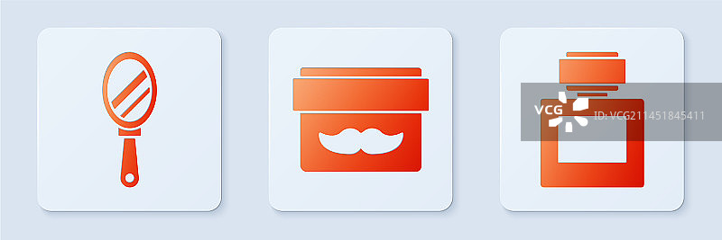 乳霜或乳液化妆品罐手镜素材图片素材