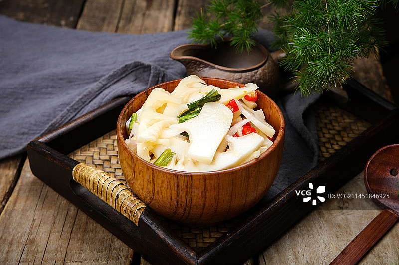 脆爽的酸辣笋图片素材