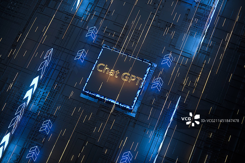 三维芯片线路板图片素材