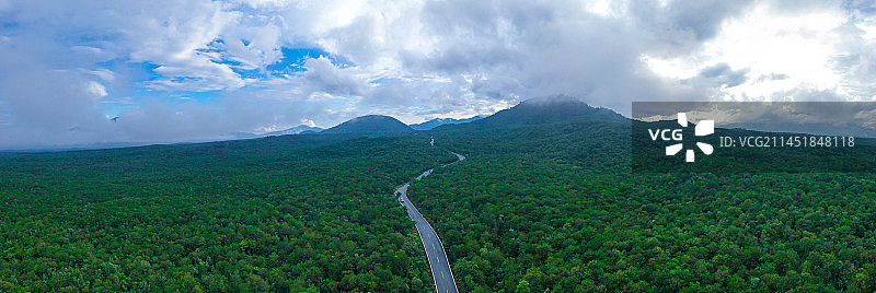 云南腾冲火山地质公园航拍图片素材