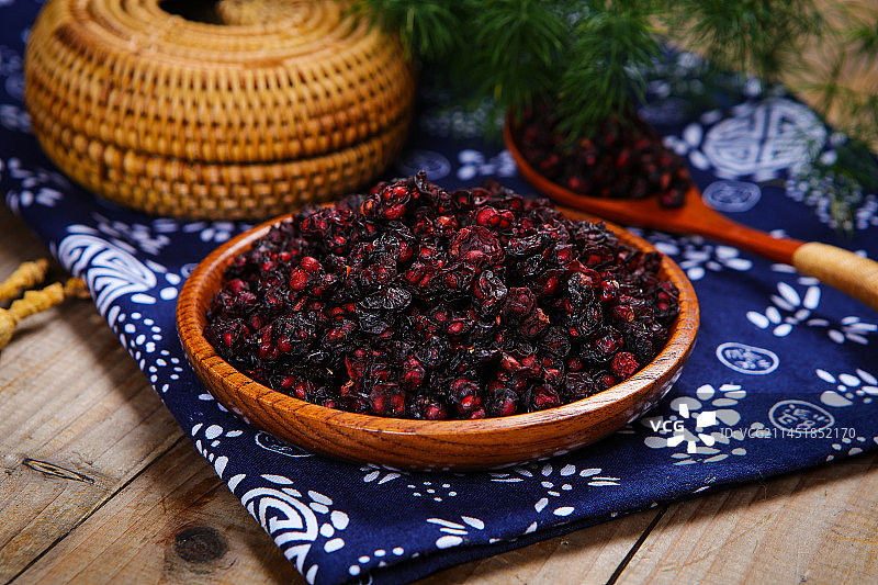 中药材五味子图片素材