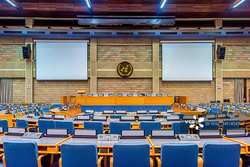非洲肯尼亚内罗毕联合国环境规划署会议室图片素材