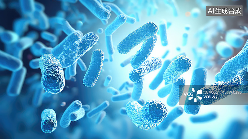 【AI数字艺术】生物细胞与大肠杆菌图片素材