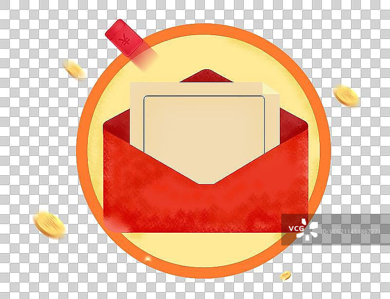 红色信封元素图片素材