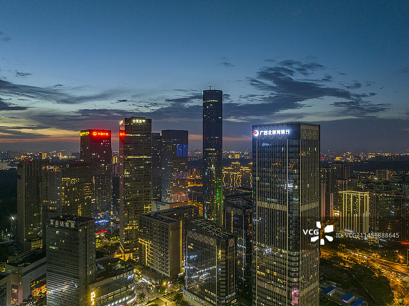 南宁五象新区总部基地城市风光图片素材