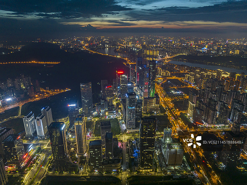 南宁五象新区总部基地城市风光图片素材