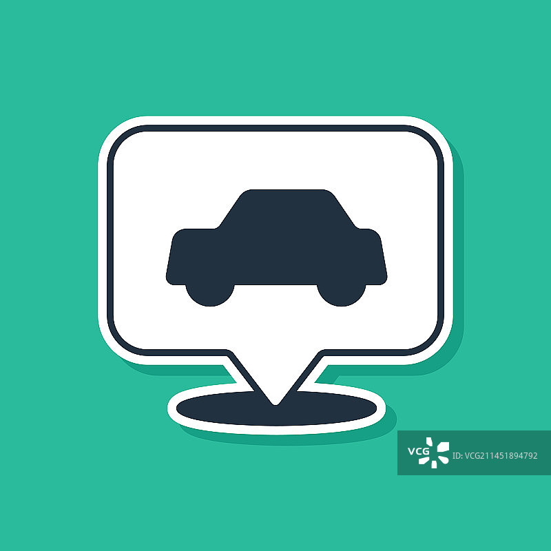 蓝色汽车维修服务绿色背景图标图片素材