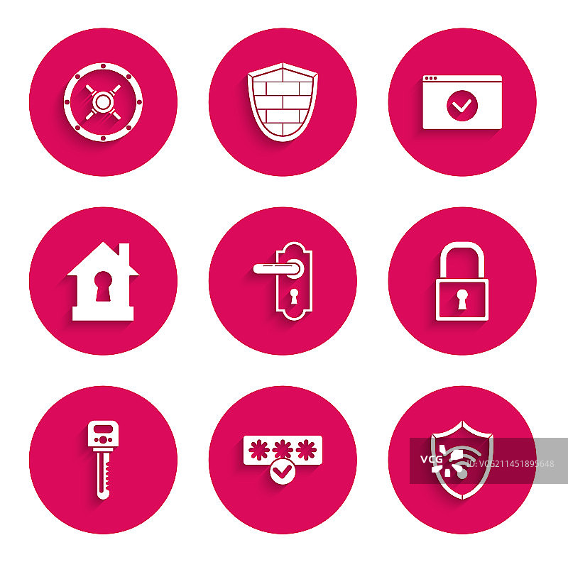 门把手密码保护安全访问合集图片素材