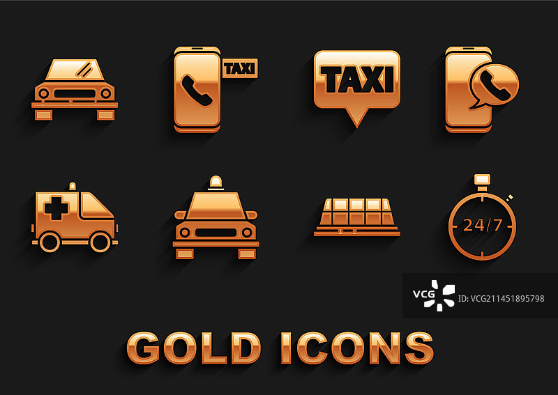 出租车呼叫电话服务24小时秒表图片素材