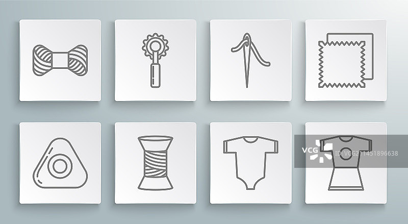 缝纫粉笔刀工具线图片素材