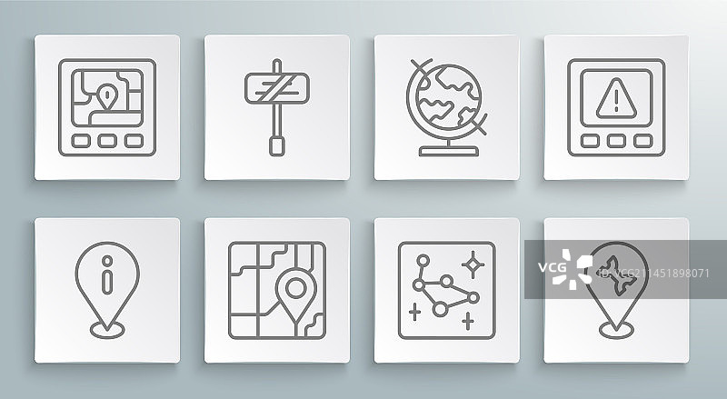 带信息道路交通标记的线条位置图片素材