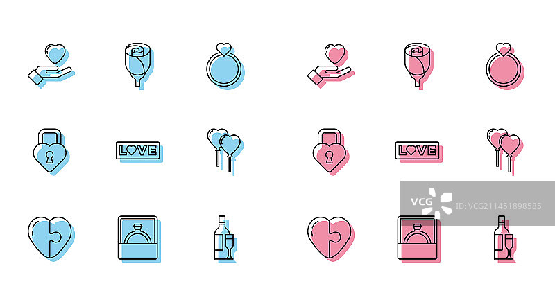 心形钻石订婚戒指图片素材