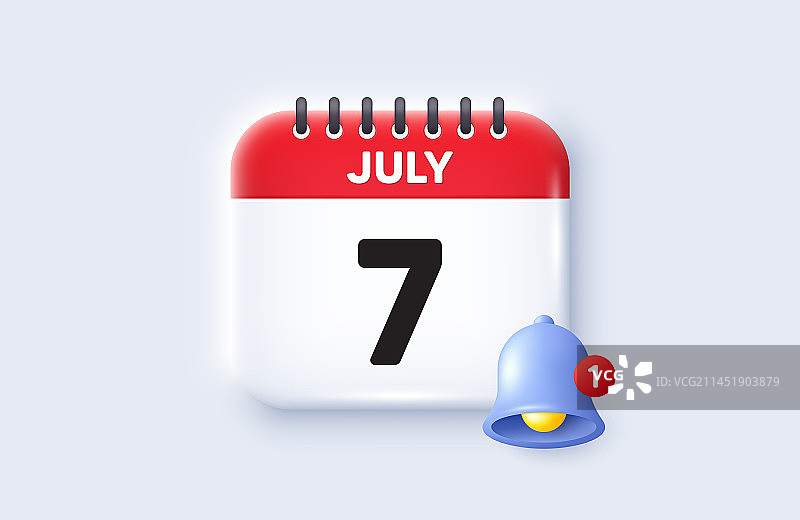 每月7日活动日程日期图标图片素材