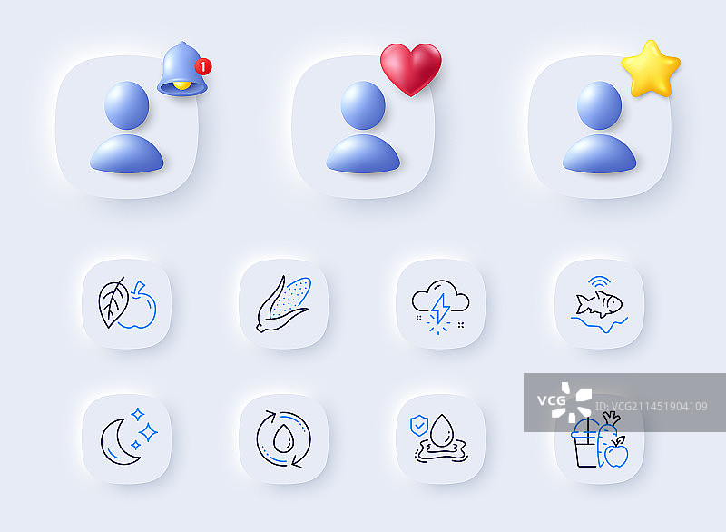 玉米雷雨天气和探鱼器线图片素材