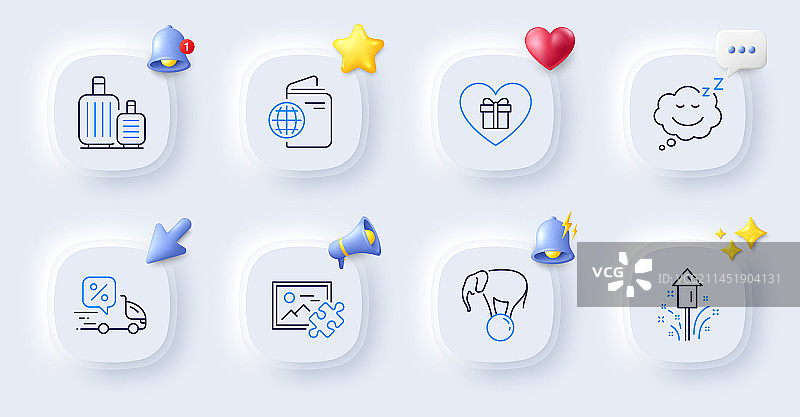 浪漫礼物配送折扣与旅行图片素材