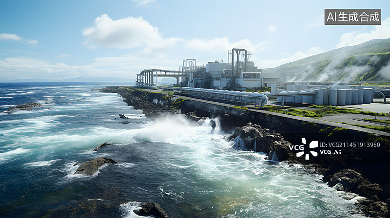 【AI数字艺术】排放核废水图片素材