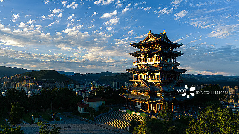 巴中飞霞阁图片素材