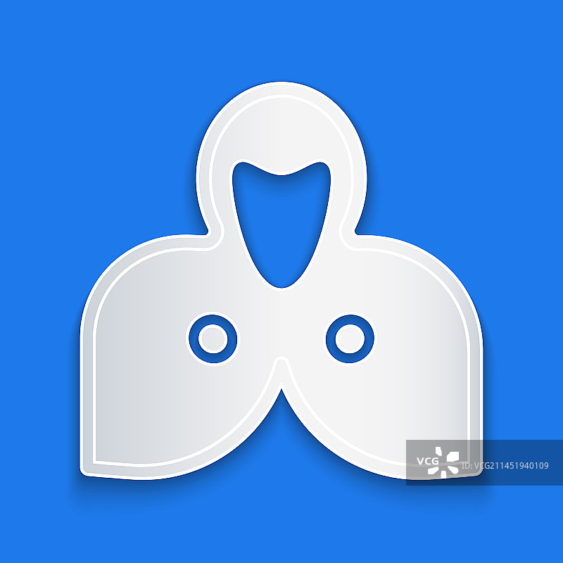 绝缘纸上的地幔斗篷披肩图标图片素材