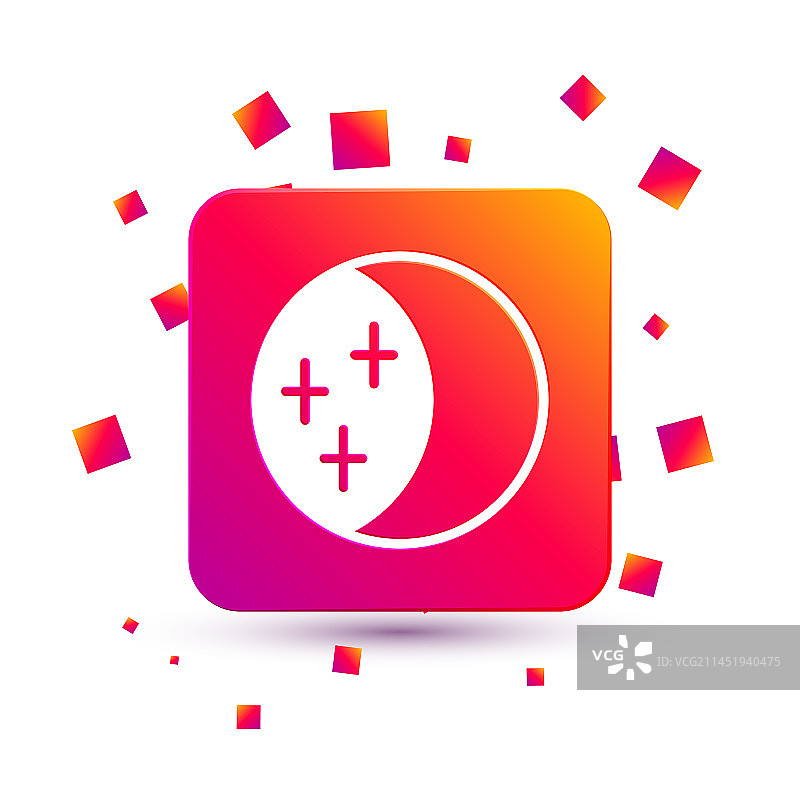 白色日食图标图片素材