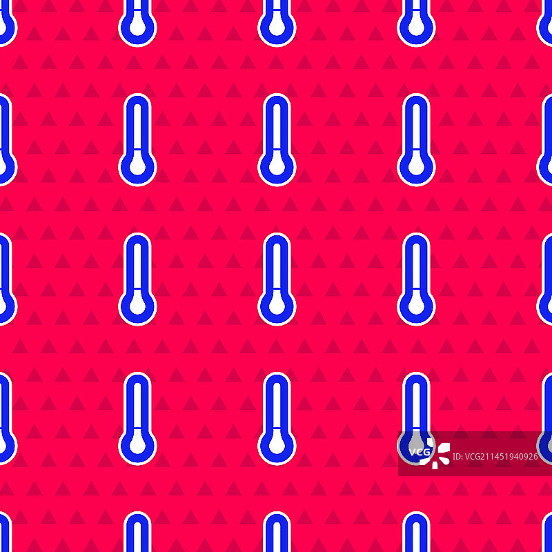 蓝色气象温度计测量图标图片素材