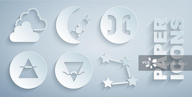 土元素、双鱼座、星空气星素材图片素材