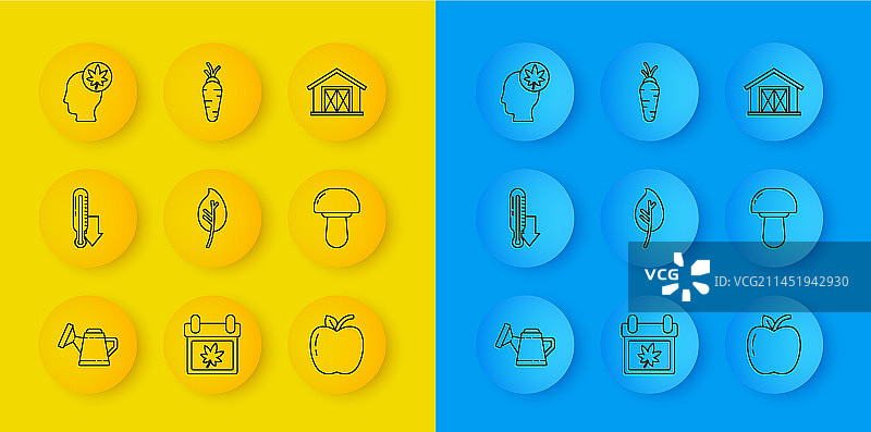 浇水壶气象温度计图标图片素材