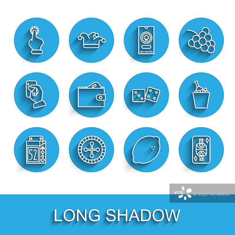 纸牌赌场轮盘赌图标图片素材