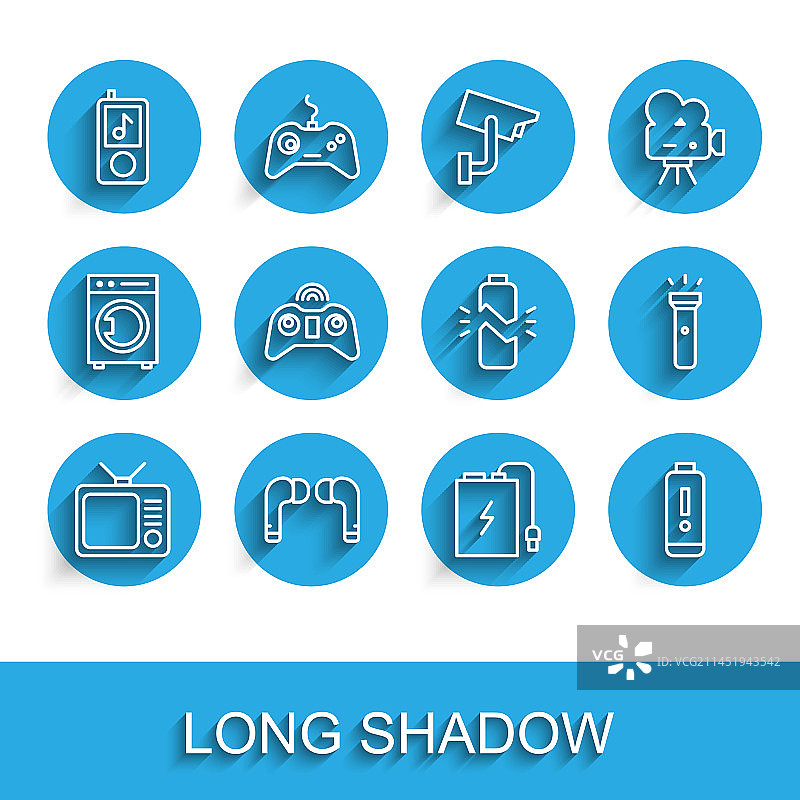 复古电视无线耳机音乐播放器组合图片素材