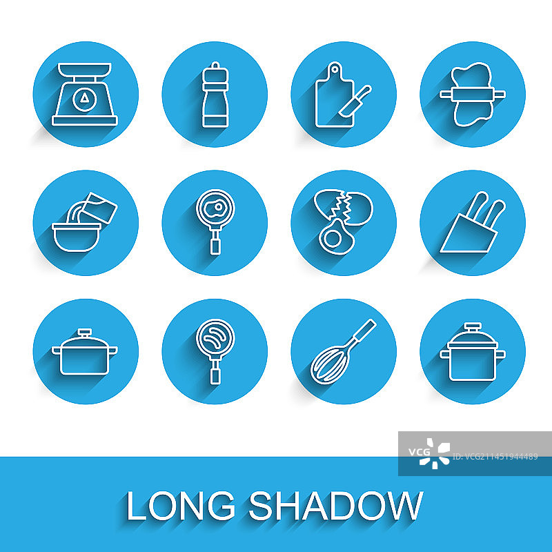 烹饪锅煎锅厨房秤系列图片素材