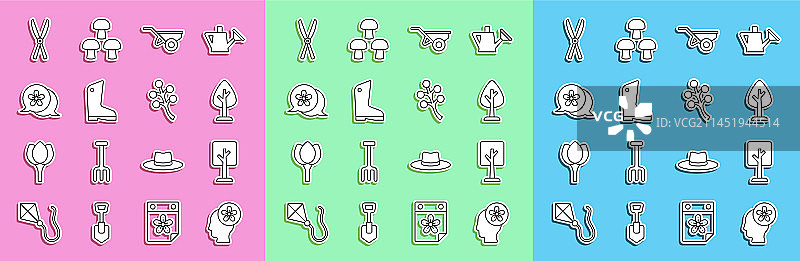 森林里有花的头像图片素材