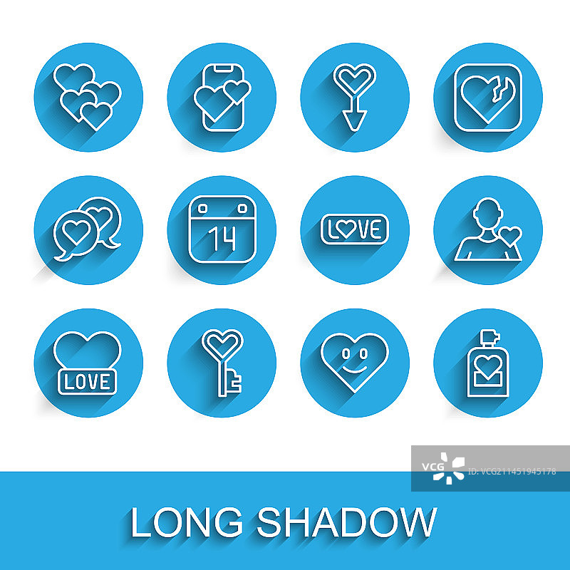 心形钥匙香水套装图片素材